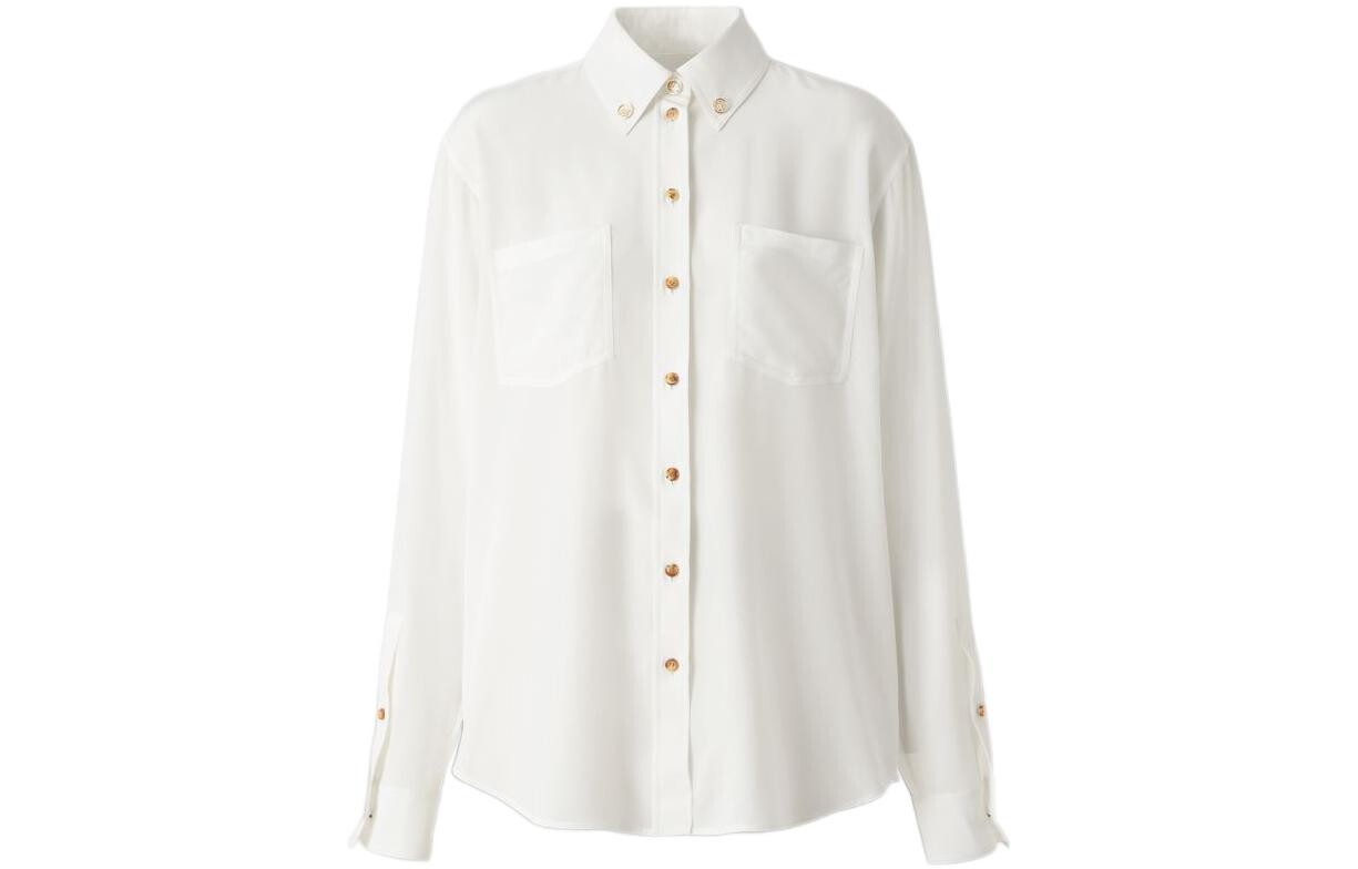 Рубашка женская Burberry с золотыми пуговицами, белый
Рубашка женская Burberry с золотыми пуговицами, белый