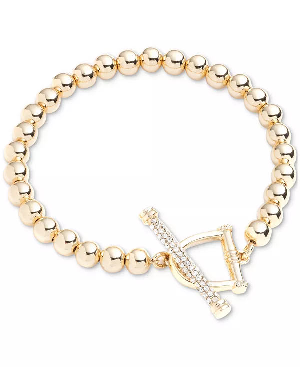 Браслет с бисером и застежкой-тогл золотистого оттенка Lauren Ralph Lauren, gold
Браслет с бисером и застежкой-тогл золотистого оттенка Lauren Ralph Lauren, gold