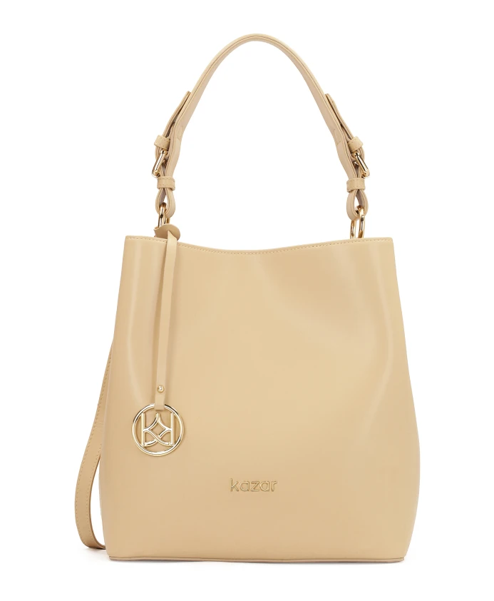 Элегантная кожаная сумка и сумка через плечо Kazar, бежевый
Элегантная кожаная сумка и сумка через плечо Kazar, бежевый