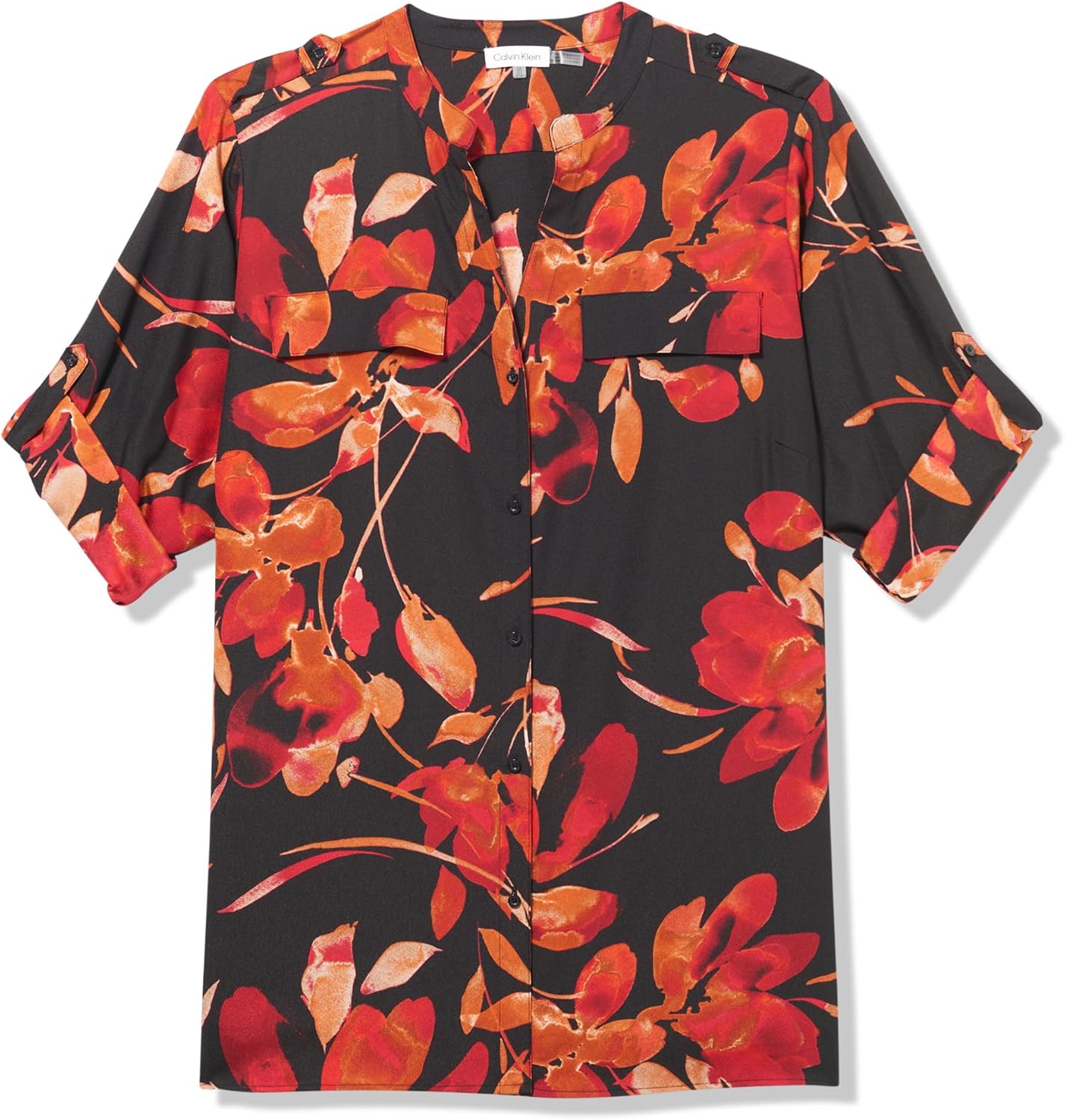 Женская блузка Calvin Klein с отворотом на рукавах и принтом, Black Multi
Женская блузка Calvin Klein с отворотом на рукавах и принтом, Black Multi