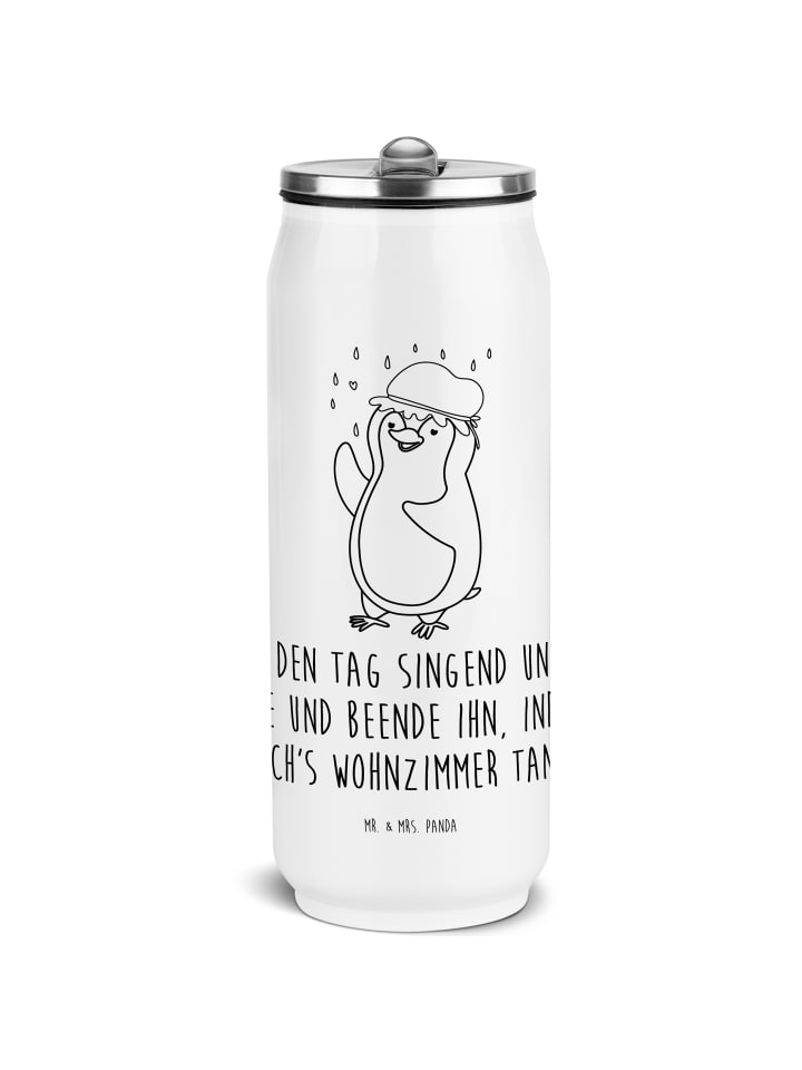 Mr. & Mrs. Panda Бутылка для воды с изображением пингвина и надписью, белая
Mr. & Mrs. Panda Бутылка для воды с изображением пингвина и надписью, белая