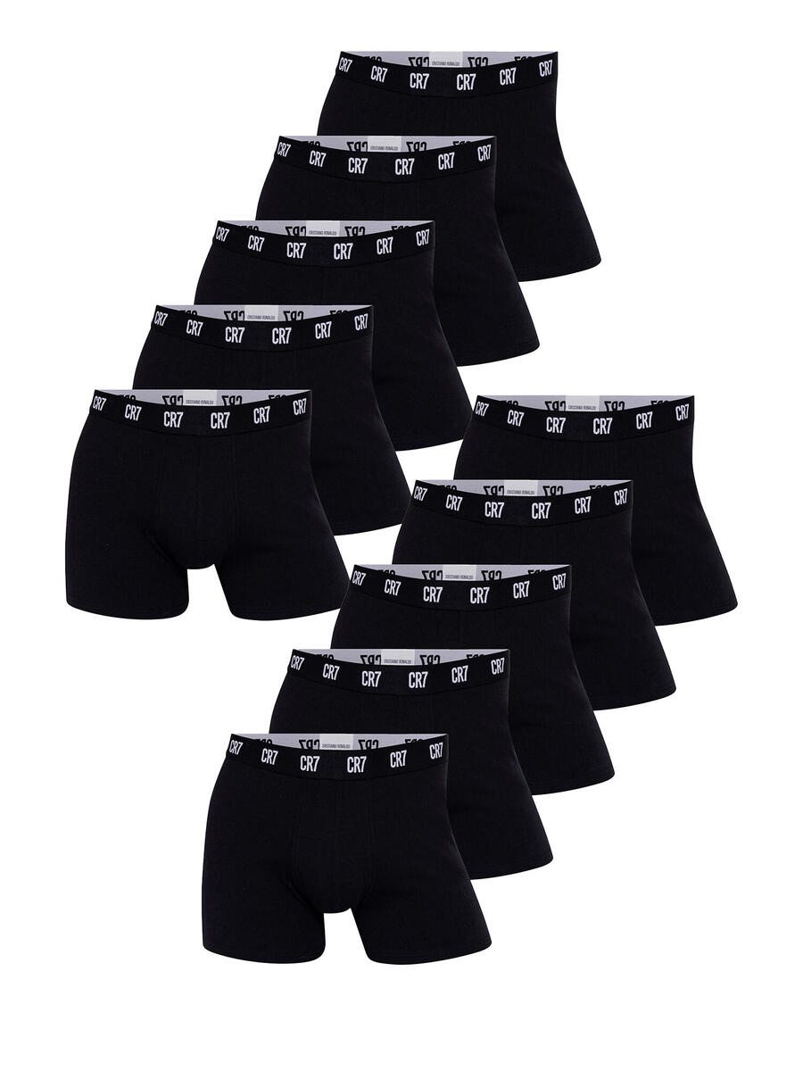 CR7 CRISTIANO RONALDO Классические мужские боксёрские шорты-боксёры - Basic Trunk чёрные
CR7 CRISTIANO RONALDO Классические мужские боксёрские шорты-боксёры - Basic Trunk чёрные