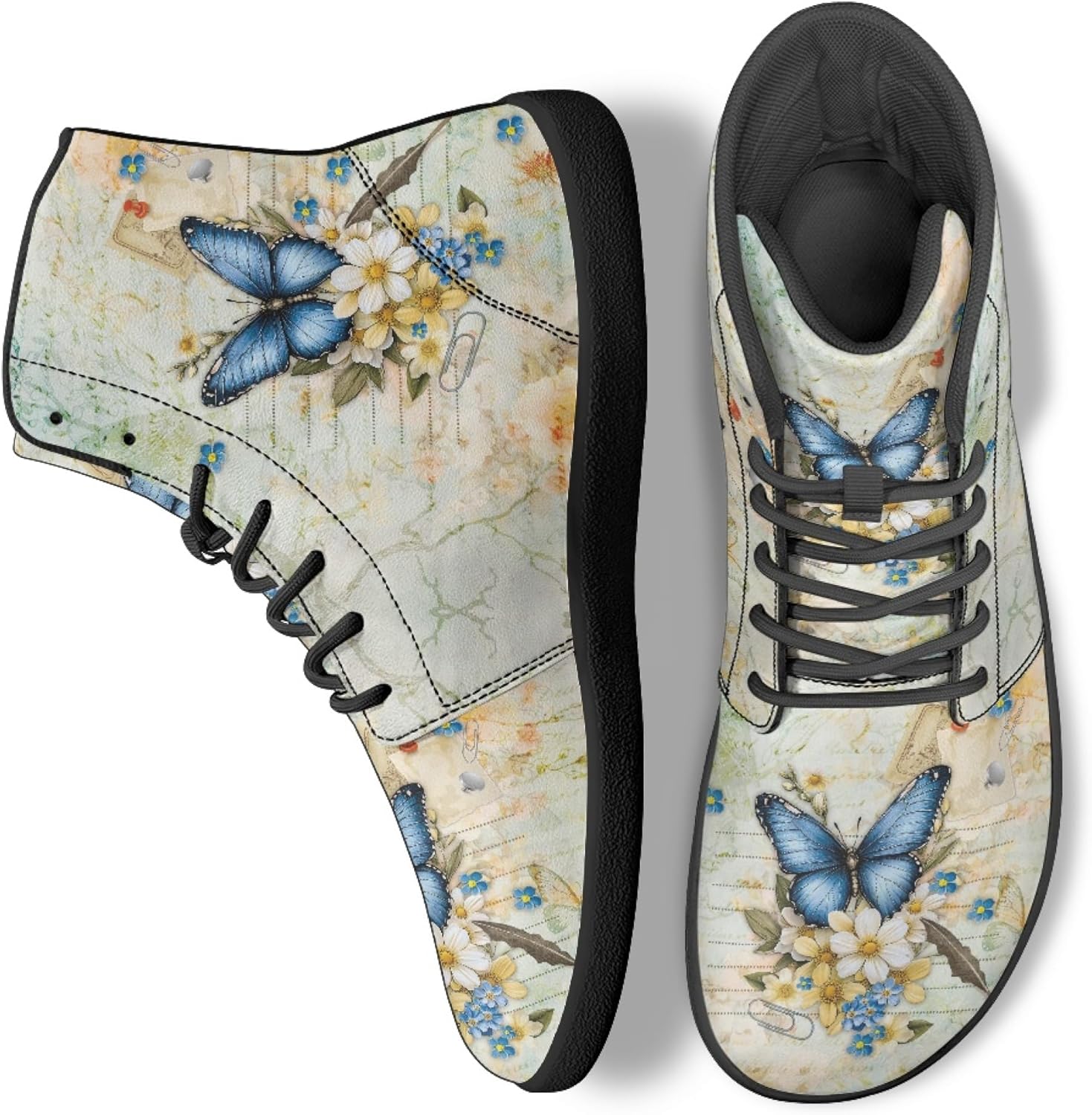 Стильные высокие кроссовки из PU-кожи с принтом для мужчин и женщин, босоногого типа Arleeorkee, Vintage Butterfly Floral
Стильные высокие кроссовки из PU-кожи с принтом для мужчин и женщин, босоногого типа Arleeorkee, Vintage Butterfly Floral