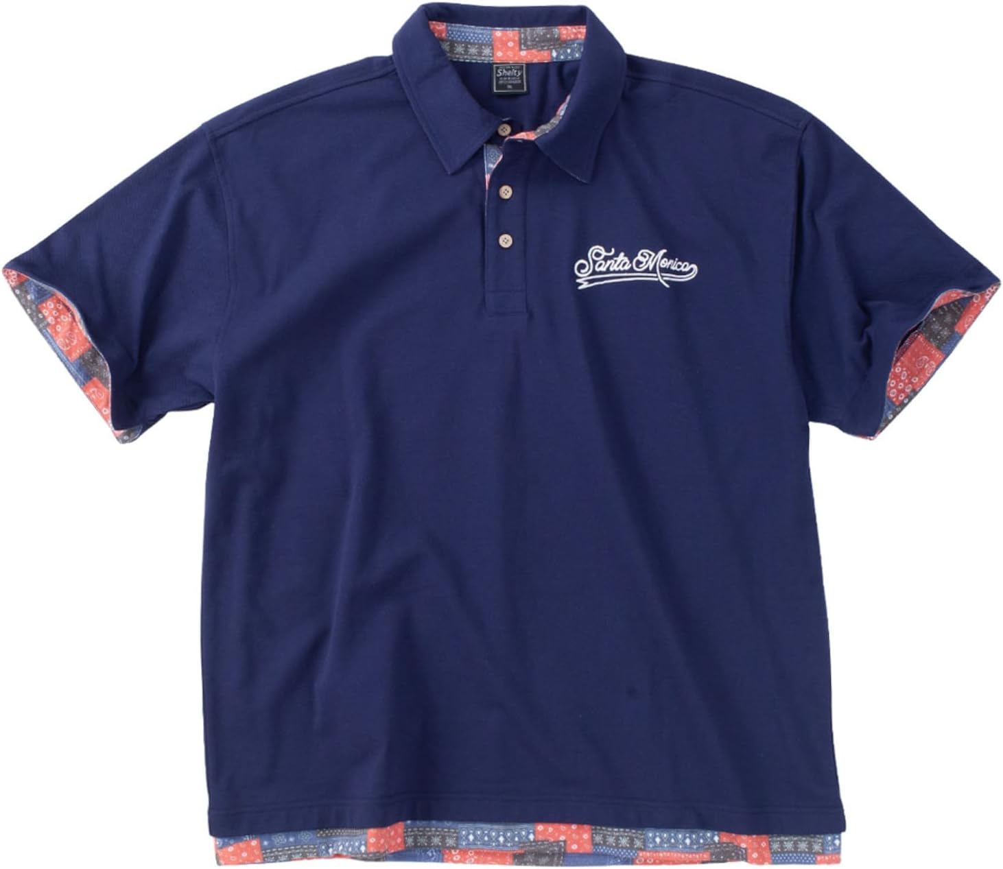 Мужская поло-рубашка Shelty больших размеров из пике с узором «бандана», имитирующим многослойность, с коротким рукавом, темно-синий
Мужская поло-рубашка Shelty больших размеров из пике с узором «бандана», имитирующим многослойность, с коротким рукавом, темно-синий