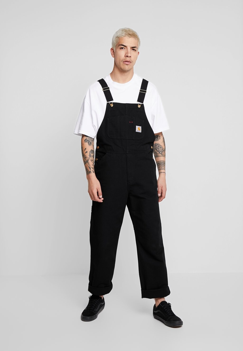 Брюки-карго Bib Overall Carhartt WIP, цвет black rinsed 
Брюки-карго Bib Overall Carhartt WIP, цвет black rinsed