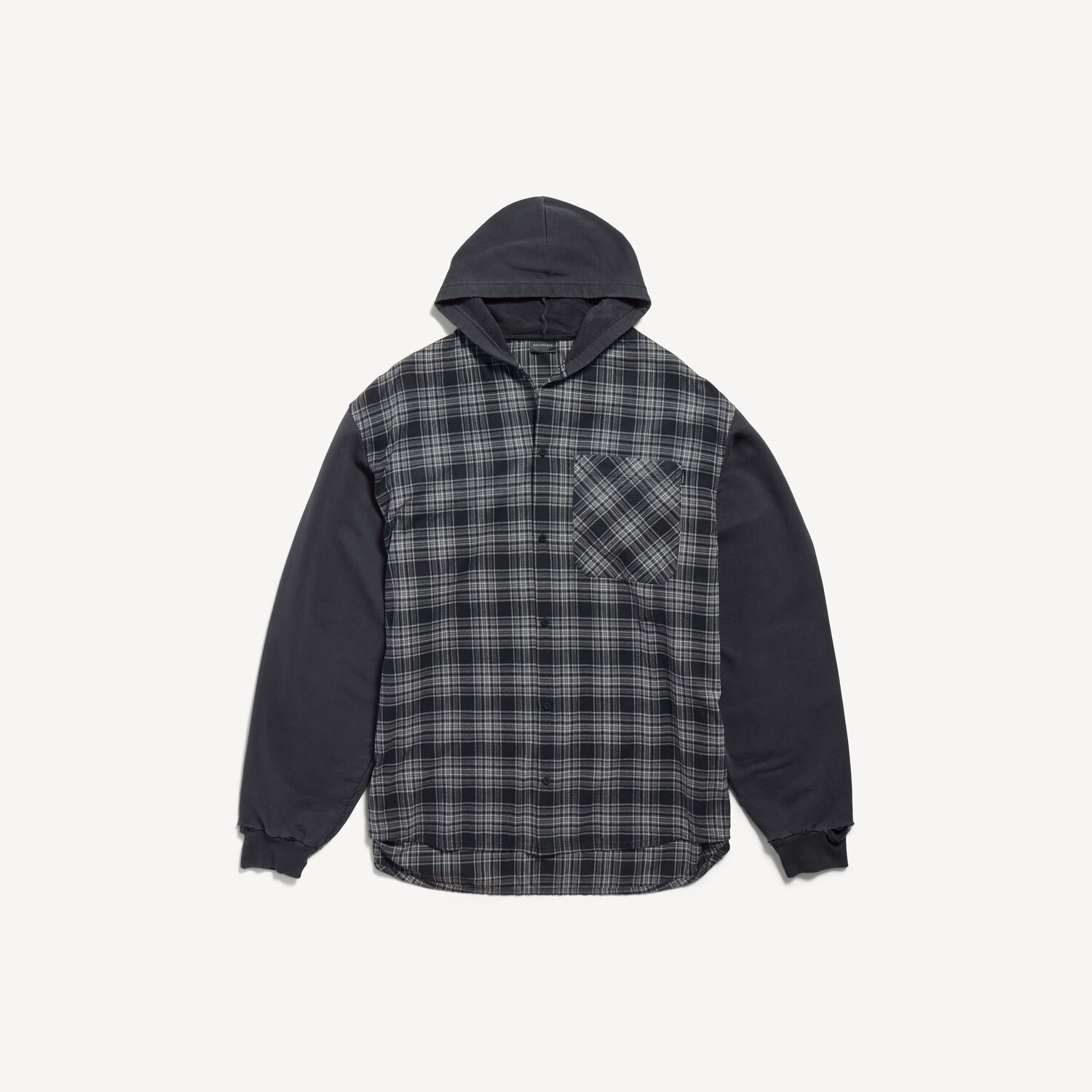 Мужская гибридная рубашка с капюшоном серого цвета BALENCIAGA, серый
Мужская гибридная рубашка с капюшоном серого цвета BALENCIAGA, серый