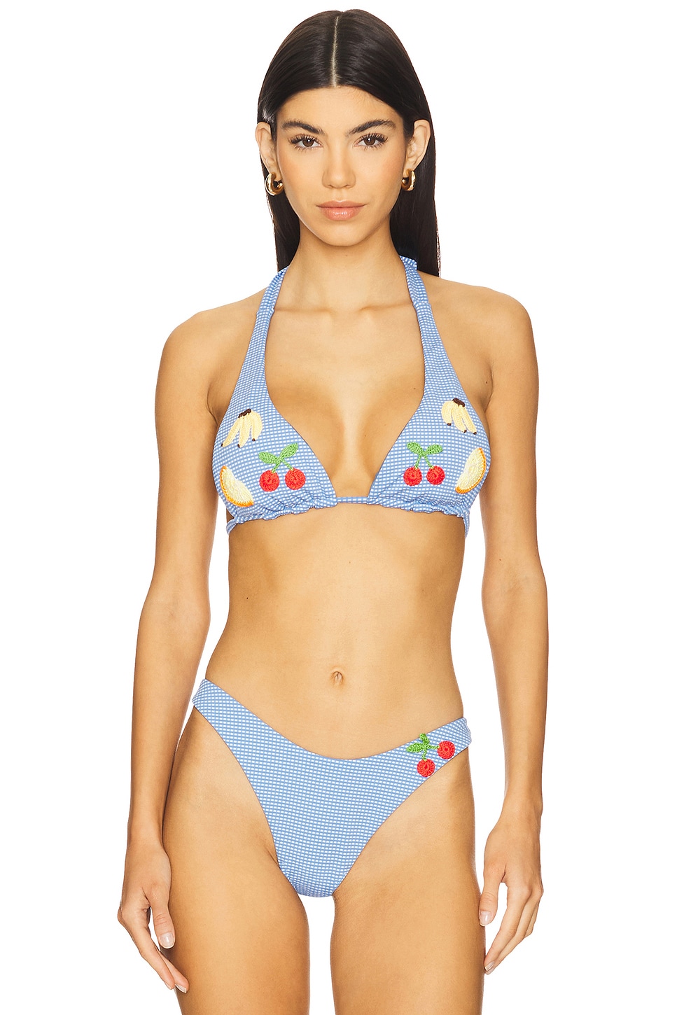 Бикини-топ Atira с рисунком во фрукты vichy Capittana, blue
Бикини-топ Atira с рисунком во фрукты vichy Capittana, blue