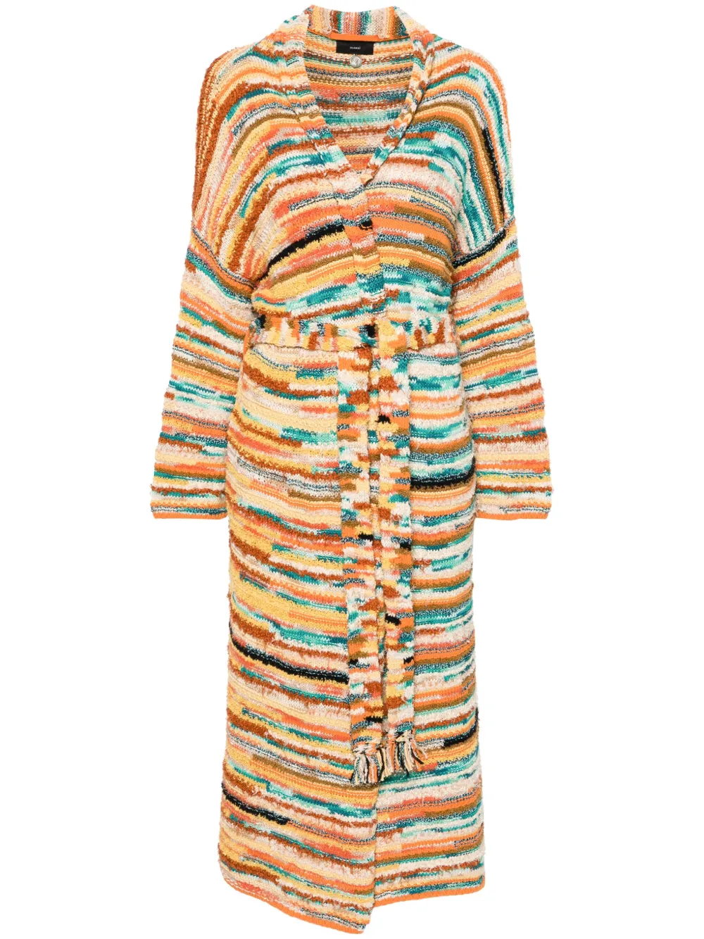 Пальто Maduray вязки интарсия Alanui, оранжевый
Пальто Maduray вязки интарсия Alanui, оранжевый