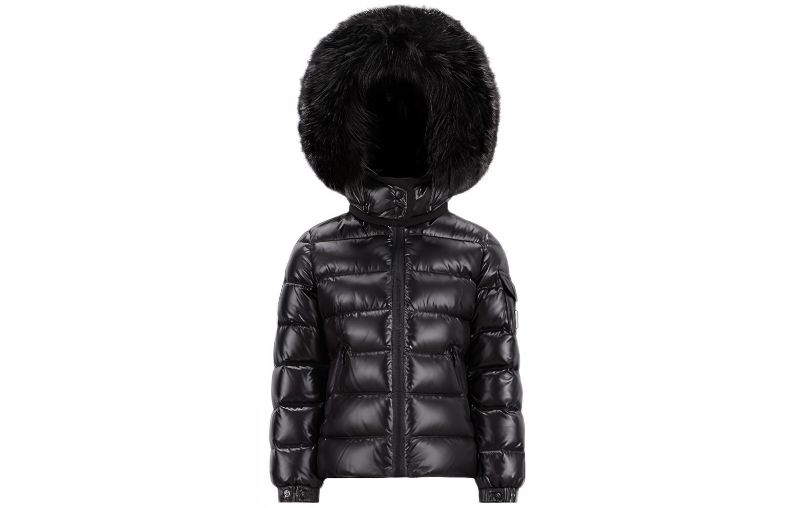 Пуховик черный детский Moncler 
Пуховик черный детский Moncler