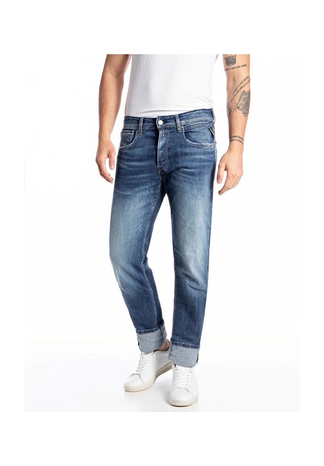 Джинсы с 5 карманами Replay, синий
Джинсы с 5 карманами Replay, синий
