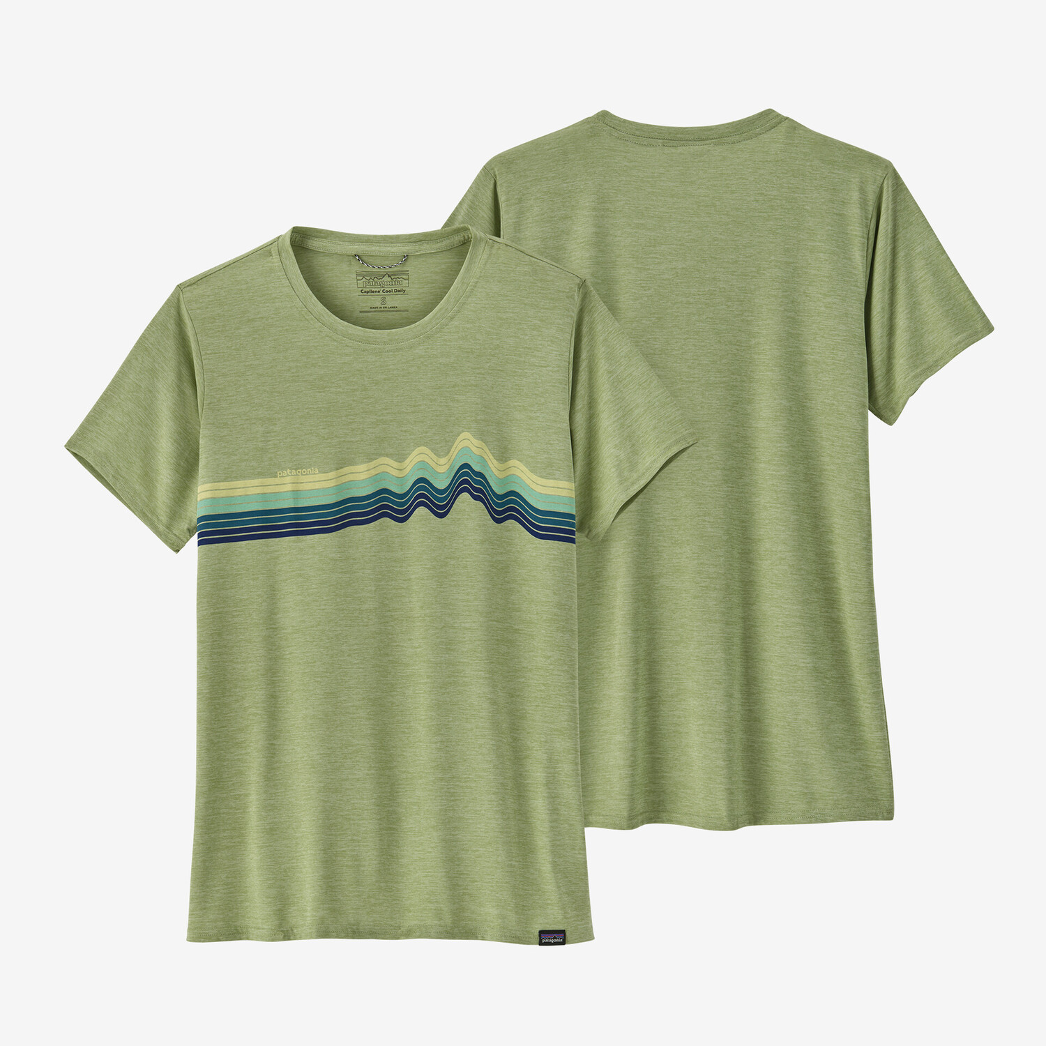 Женская рубашка Capilene Cool с графическим рисунком на каждый день Patagonia, цвет Ridge Rise Stripe: Salvia Green X-Dye
Женская рубашка Capilene Cool с графическим рисунком на каждый день Patagonia, цвет Ridge Rise Stripe: Salvia Green X-Dye