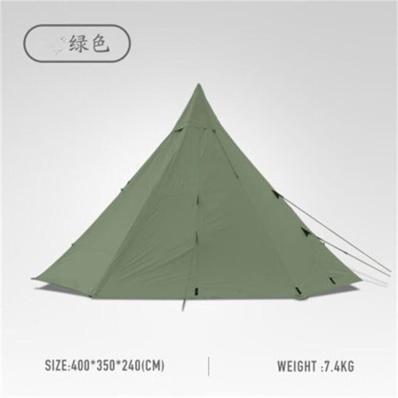 Yjhome ветровая палатка-пирамида, семейная палатка для кемпинга, индийская палатка, зеленая 400*350*240 см
Yjhome ветровая палатка-пирамида, семейная палатка для кемпинга, индийская палатка, зеленая 400*350*240 см