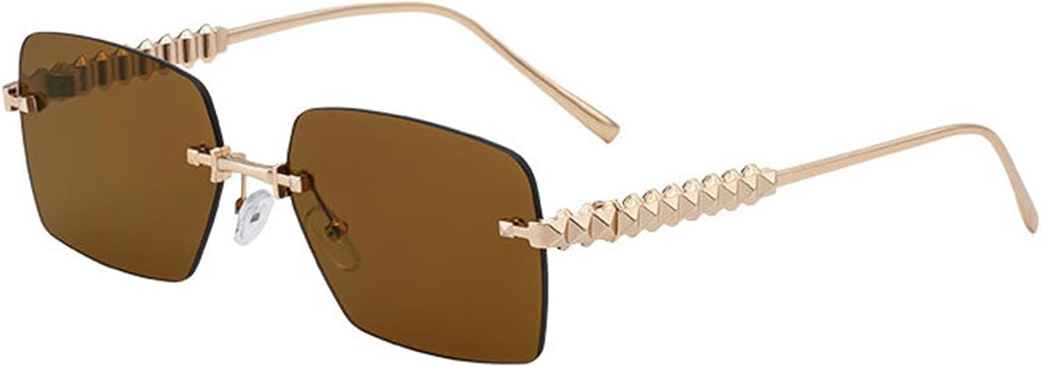 Солнцезащитные очки Willochra Designer, унисекс, повседневные, для путешествий и покупок, без оправы, с зауженными краями и заклепками, женские, с защитой от УФ-излучения UV400, Deep Tea
Солнцезащитные очки Willochra Designer, унисекс, повседневные, для путешествий и покупок, без оправы, с зауженными краями и заклепками, женские, с защитой от УФ-излучения UV400, Deep Tea