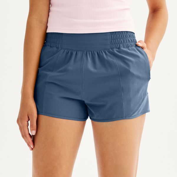 Детские беговые шорты из ткани So, синий 
Детские беговые шорты из ткани So, синий