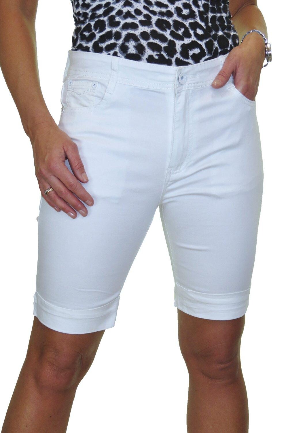 Шорты-бермуды с закатанными манжетами Paulo Due, белый
Шорты-бермуды с закатанными манжетами Paulo Due, белый