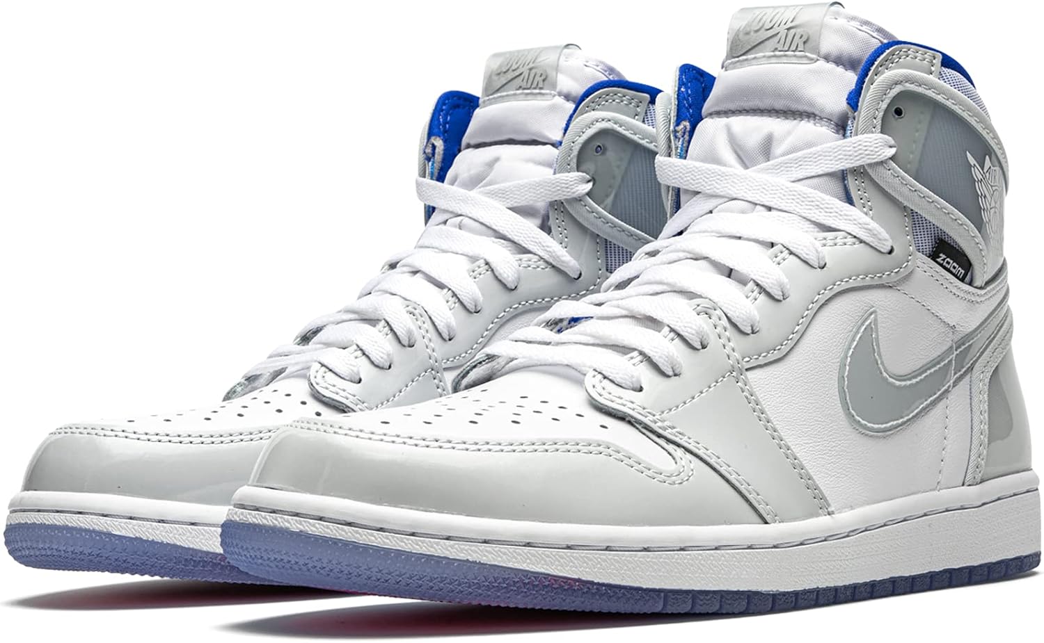 Jordan Mens Air Nike, White/White-Racer Blue
Jordan Mens Air Nike, White/White-Racer Blue