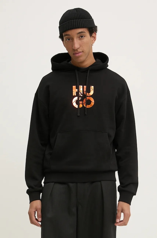 Хлопковая толстовка Hugo, черный
Хлопковая толстовка Hugo, черный