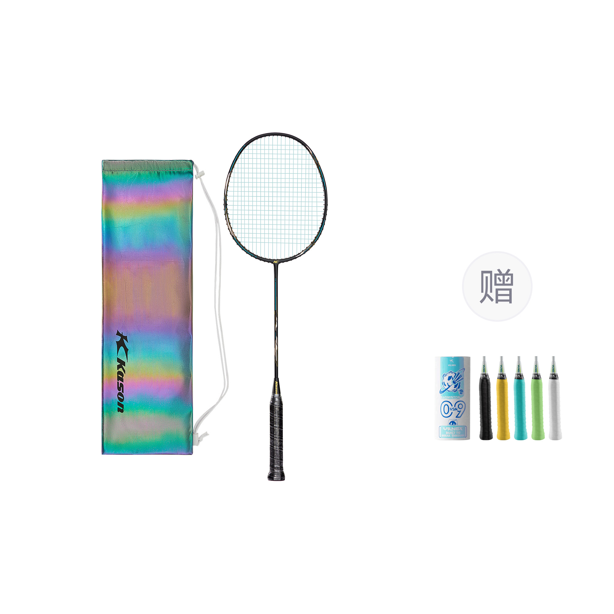 LINING Kason Full Carbon бадминтонная ракетка атакующего типа с утяжеленной головкой, жестким стержнем, начальный уровень 4U/G5 Black Gold
LINING Kason Full Carbon бадминтонная ракетка атакующего типа с утяжеленной головкой, жестким стержнем, начальный уровень 4U/G5 Black Gold