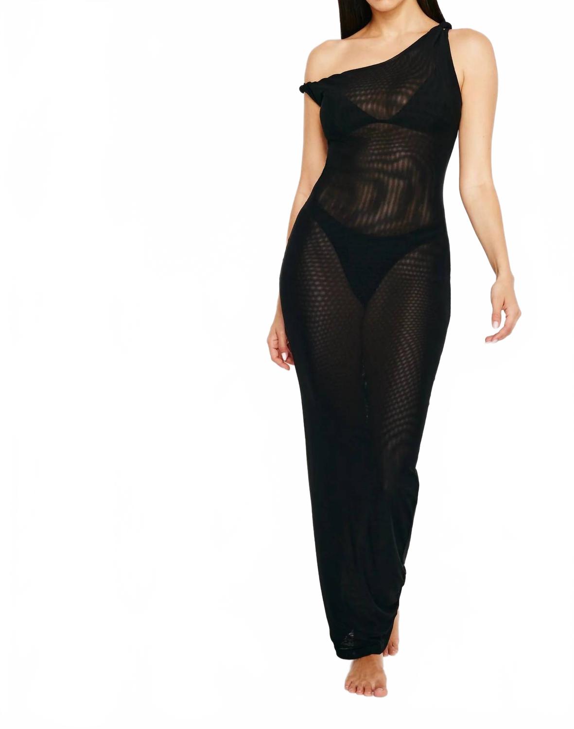 Платье макси Mesh Twist черного цвета Good American, черный
Платье макси Mesh Twist черного цвета Good American, черный