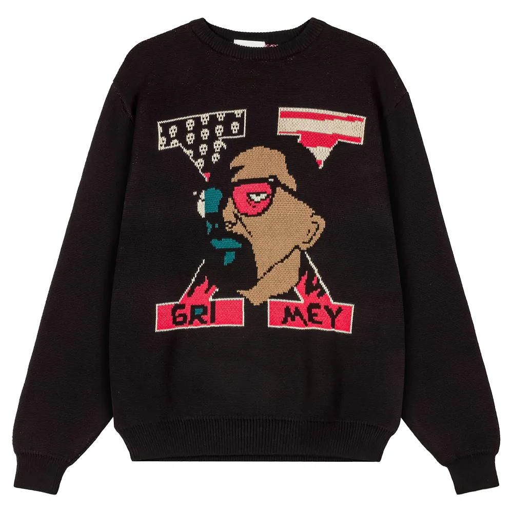 Свитер Grimey Voodoo Child The Try Me, черный
Свитер Grimey Voodoo Child The Try Me, черный