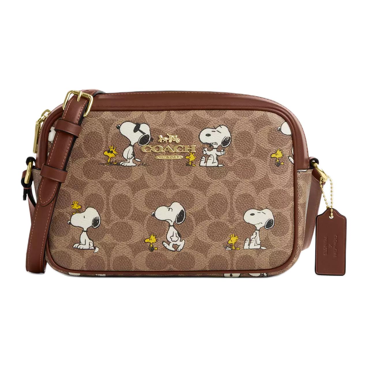 COACH Сумка-мессенджер PEANUTS Collaboration Jamie Coated Canvas, средний размер, для женщин, цвет tan и brown, мультиколор
COACH Сумка-мессенджер PEANUTS Collaboration Jamie Coated Canvas, средний размер, для женщин, цвет tan и brown, мультиколор