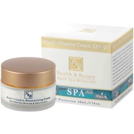 H&B Health & Beauty Мультивитаминный крем для лица с минералами Мертвого моря для женщин, органический увлажняющий крем с SPF 20, 50 мл
H&B Health & Beauty Мультивитаминный крем для лица с минералами Мертвого моря для женщин, органический увлажняющий крем с SPF 20, 50 мл