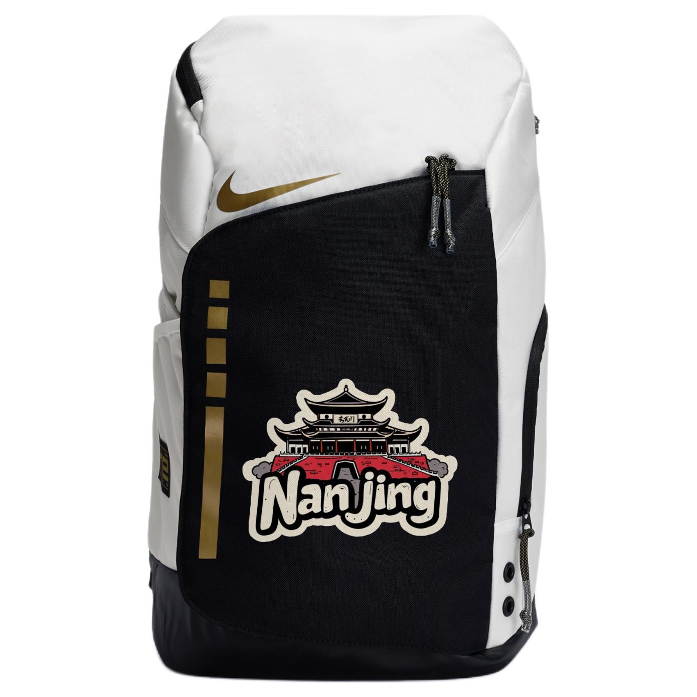 Nike Тканевый рюкзак унисекс черно-белый, Nanjing Journey
Nike Тканевый рюкзак унисекс черно-белый, Nanjing Journey