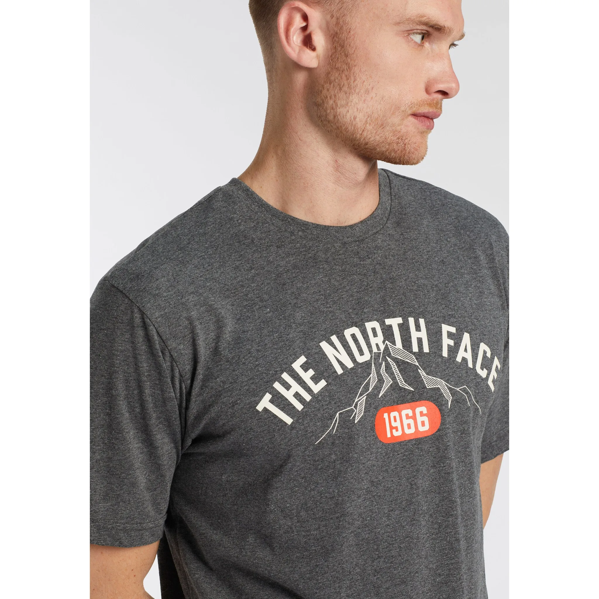 Футболка The North Face, серый 
Футболка The North Face, серый