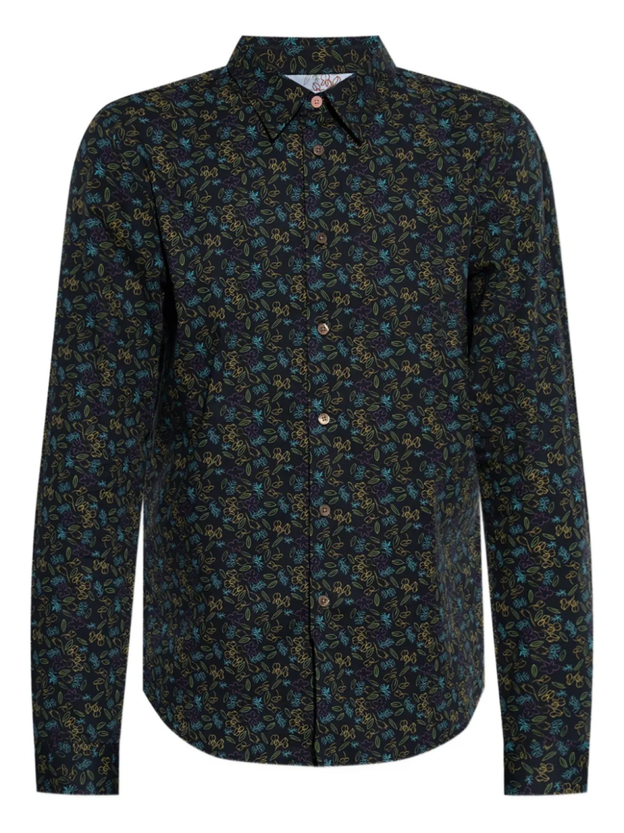 Рубашка с цветочным принтом на пуговицах PS Paul Smith, черный
Рубашка с цветочным принтом на пуговицах PS Paul Smith, черный
