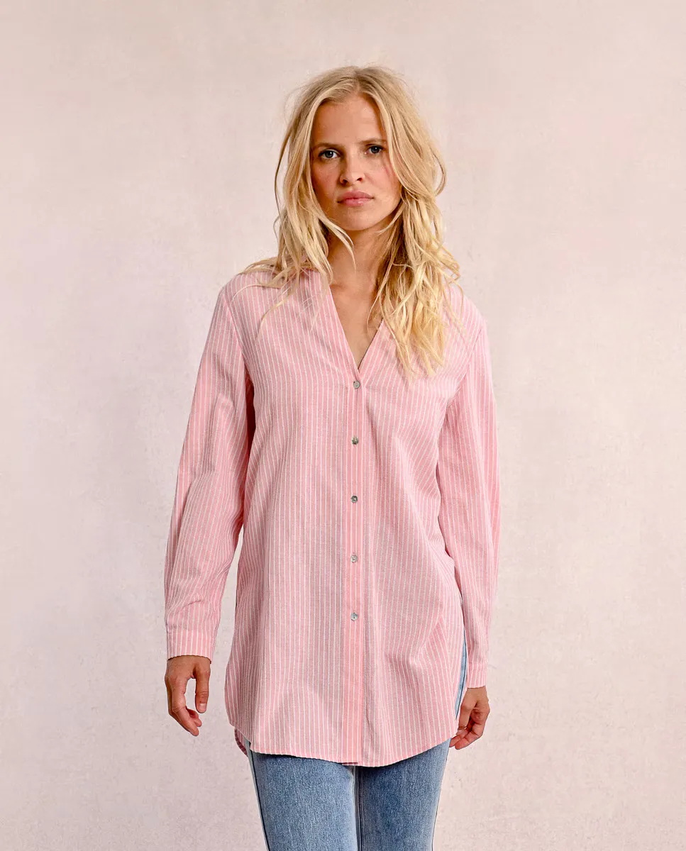 Женская рубашка с длинным рукавом в полоску Molly Bracken, розовый
Женская рубашка с длинным рукавом в полоску Molly Bracken, розовый