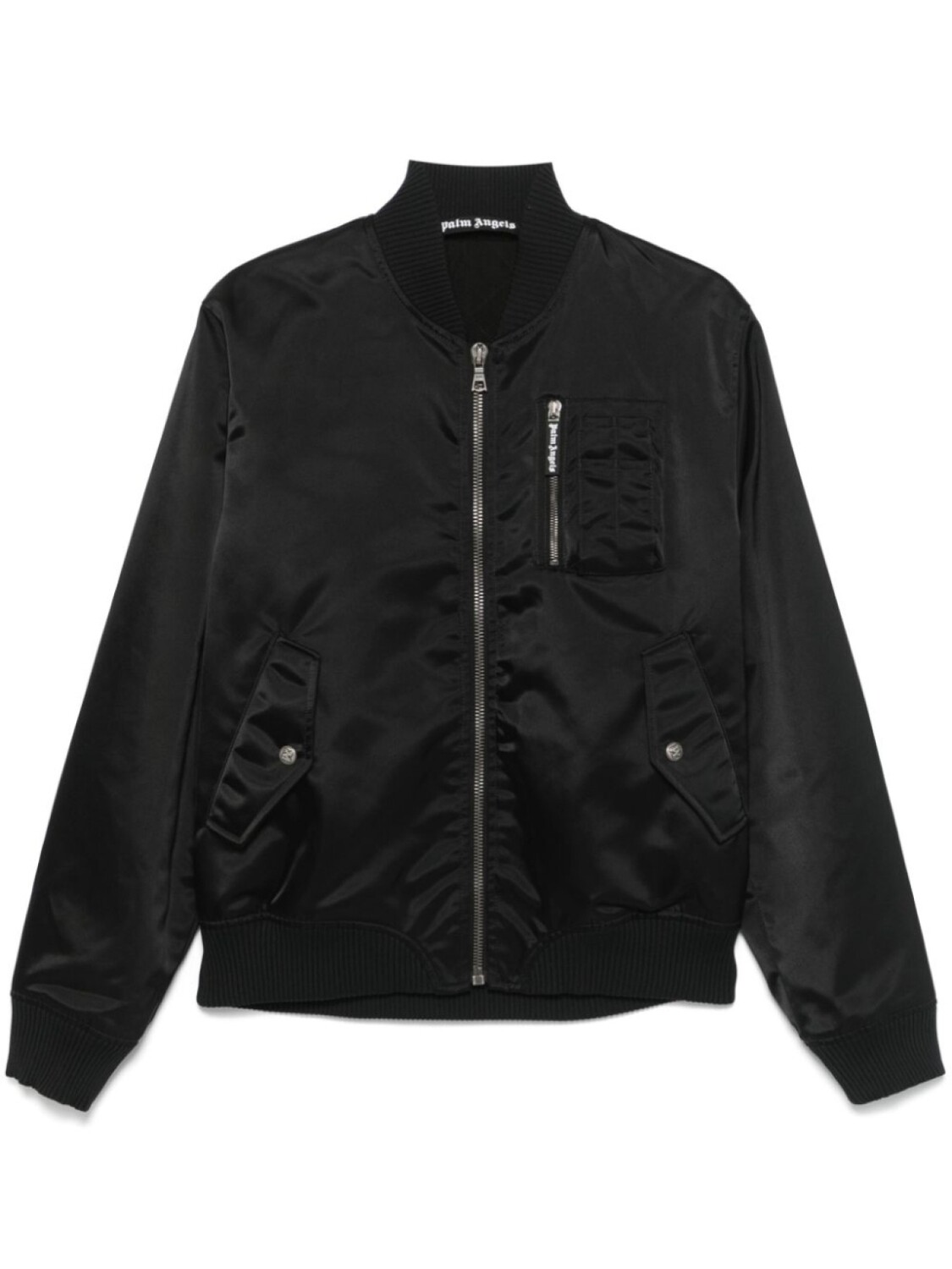 Бомбер с логотипом Palm Angels, черный
Бомбер с логотипом Palm Angels, черный