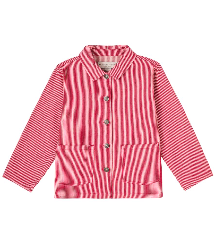 Поло из хлопкового твила в полоску Konges Sløjd, Milk Rouge
Поло из хлопкового твила в полоску Konges Sløjd, Milk Rouge