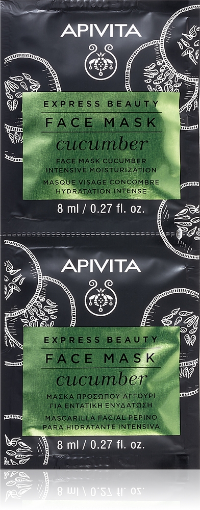 Увлажняющая маска для лица Express Beauty с огурцом, интенсивно увлажняющая маска для лица Apivita, 2× 8 мл
Увлажняющая маска для лица Express Beauty с огурцом, интенсивно увлажняющая маска для лица Apivita, 2× 8 мл