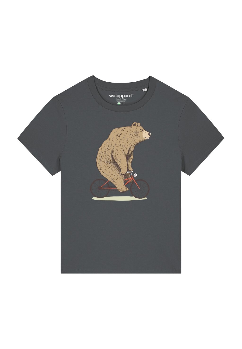 Футболка с принтом FAHRRADBÄR watapparel, антрацит 
Футболка с принтом FAHRRADBÄR watapparel, антрацит