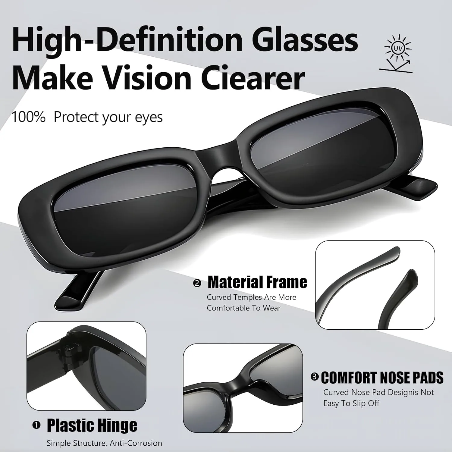 Солнцезащитные очки прямоугольной формы оптом для женщин в стиле ретро, маленькие, модные в стиле 90-х, солнцезащитные очки Y2K для девичника YUEYUEBDS, 50pink
Солнцезащитные очки прямоугольной формы оптом для женщин в стиле ретро, маленькие, модные в стиле 90-х, солнцезащитные очки Y2K для девичника YUEYUEBDS, 50pink