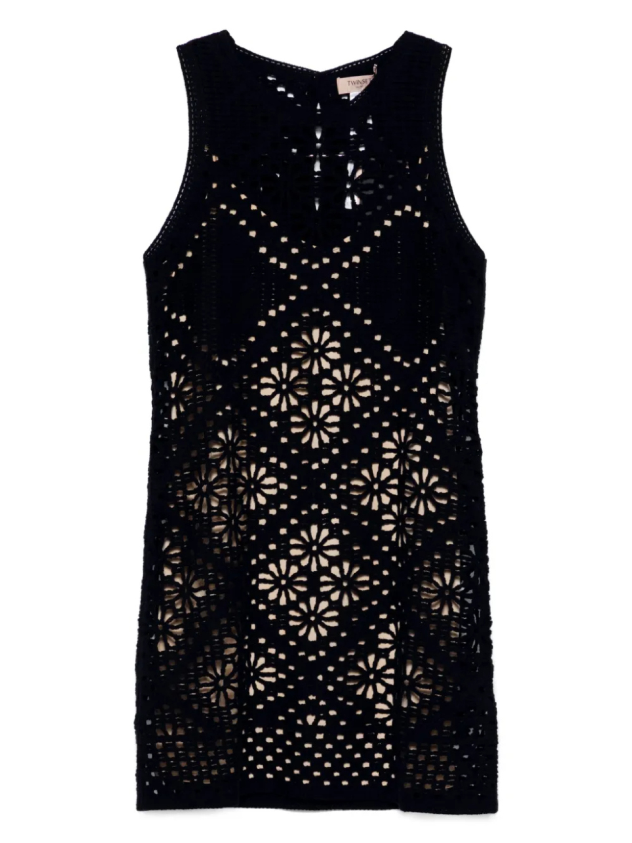 Мини-платье ажурной вязки TWINSET, черный
Мини-платье ажурной вязки TWINSET, черный