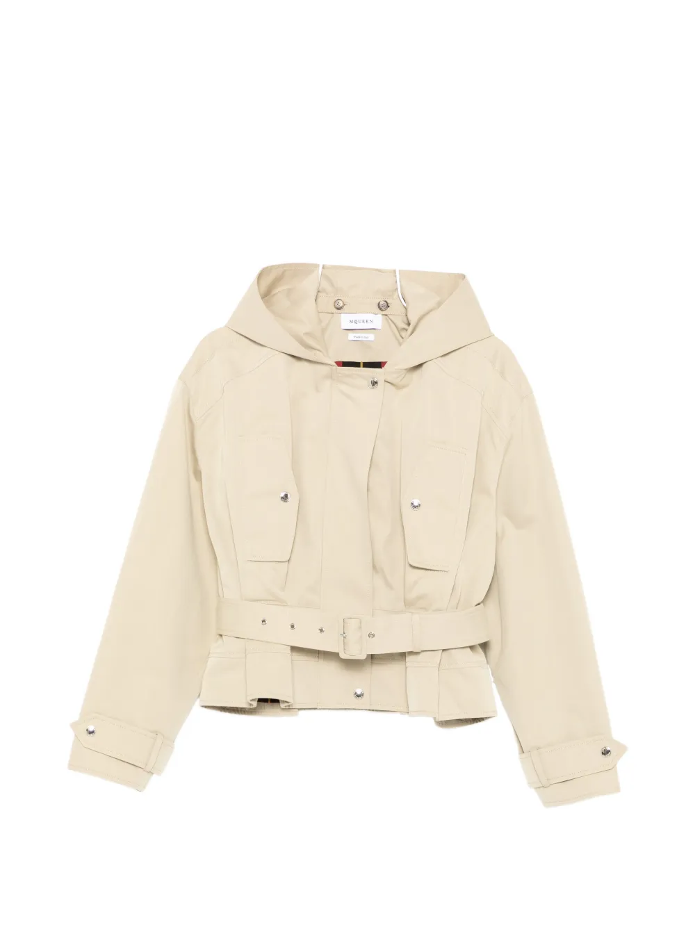 Жакет с баской и поясом Alexander Mcqueen, бежевый
Жакет с баской и поясом Alexander Mcqueen, бежевый