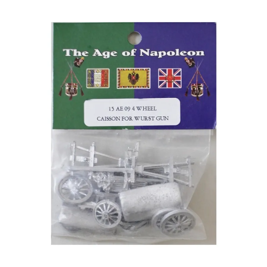 4-колесный кессон - пистолет Wurst, Age of Napoleon - Austrian - Equipment (15mm) (Blue Moon)
4-колесный кессон - пистолет Wurst, Age of Napoleon - Austrian - Equipment (15mm) (Blue Moon)