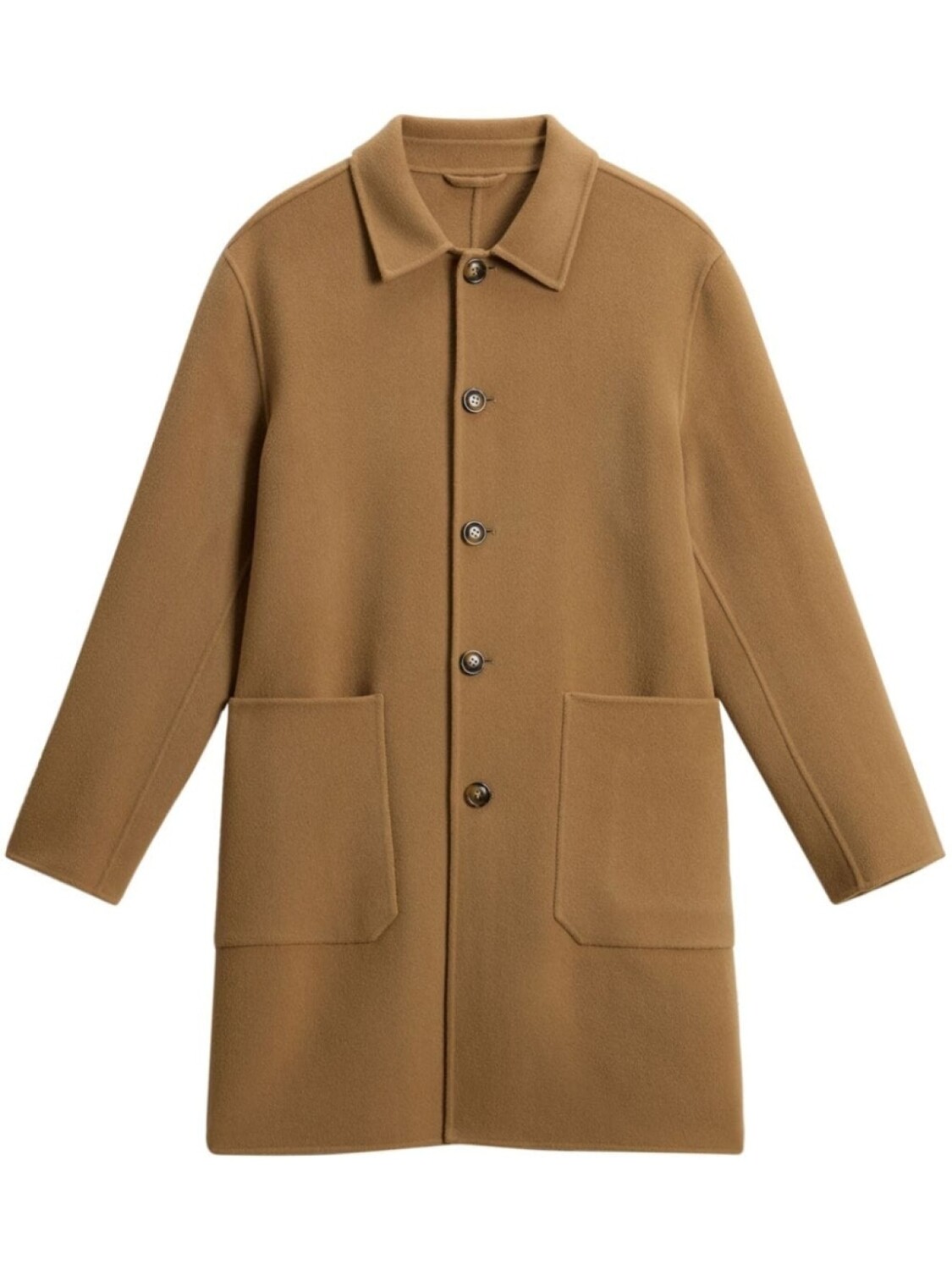 Woolrich однобортное пальто, коричневый
Woolrich однобортное пальто, коричневый