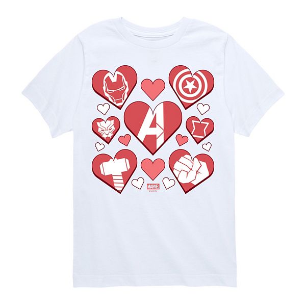 Футболка с принтом Marvel Avengers Valentine's Icons для мальчиков 8-20 Marvel, White
Футболка с принтом Marvel Avengers Valentine's Icons для мальчиков 8-20 Marvel, White