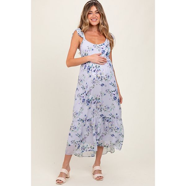 Длинное платье для беременных с цветочным принтом, открытой спиной и завязками Pinkblush
Длинное платье для беременных с цветочным принтом, открытой спиной и завязками Pinkblush