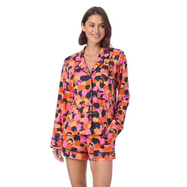 Женский уютный пижамный комплект с длинными рукавами и пижамными трусами-боксерами Beauty Sleep Social, цвет get spooky 
Женский уютный пижамный комплект с длинными рукавами и пижамными трусами-боксерами Beauty Sleep Social, цвет get spooky