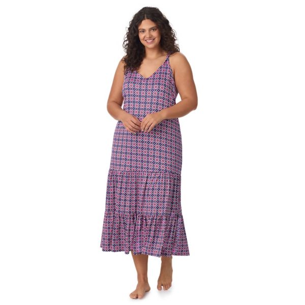 Уютная многоярусная ночная рубашка макси больших размеров Cuddl Duds, цвет mauve tile geo
Уютная многоярусная ночная рубашка макси больших размеров Cuddl Duds, цвет mauve tile geo