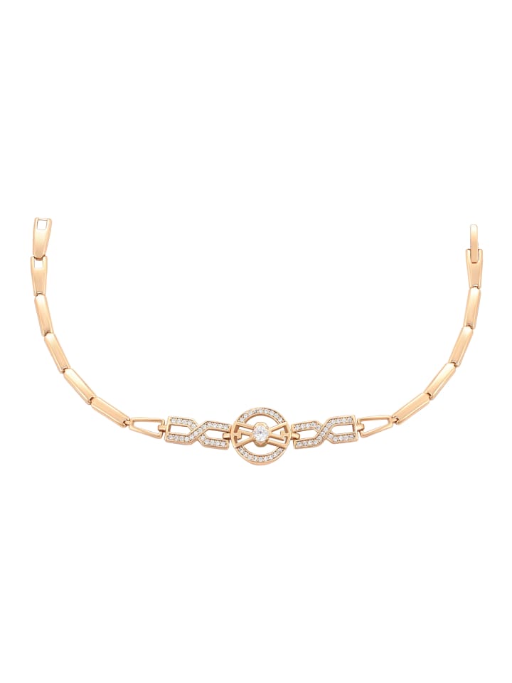 Faina Женский браслет из розового золота, украшенный кристаллами
Faina Женский браслет из розового золота, украшенный кристаллами