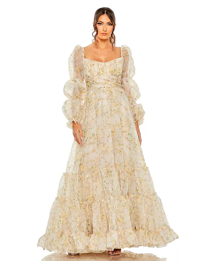 Женское платье Sweetheart с рукавами-фонариками и ярусами из шифона Mac Duggal, мультиколор
Женское платье Sweetheart с рукавами-фонариками и ярусами из шифона Mac Duggal, мультиколор