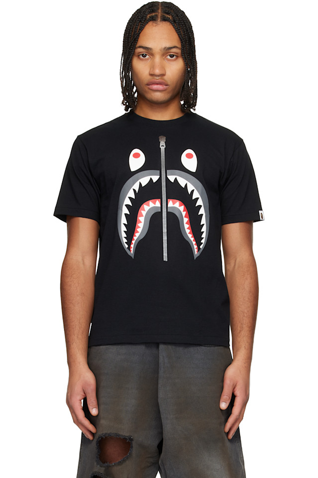 Футболка с изображением акулы Bape, черный
Футболка с изображением акулы Bape, черный