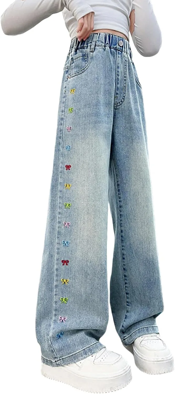 Джинсы для девочек Y2k с высокой талией
Джинсы для девочек Y2k с высокой талией