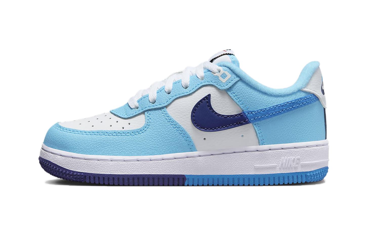 Nike Force 1 LV8 PS 'Split - Light Photo Blue', белый/тёмный королевский синий/балтийский синий/светлый фото синий
Nike Force 1 LV8 PS 'Split - Light Photo Blue', белый/тёмный королевский синий/балтийский синий/светлый фото синий
