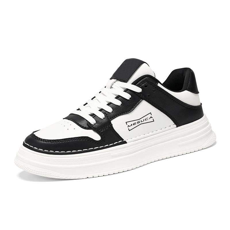 Нескользящие, износостойкие, дышащие, увеличивающие рост низкие мужские кроссовки для скейтбординга MESUCA, White Black 
Нескользящие, износостойкие, дышащие, увеличивающие рост низкие мужские кроссовки для скейтбординга MESUCA, White Black