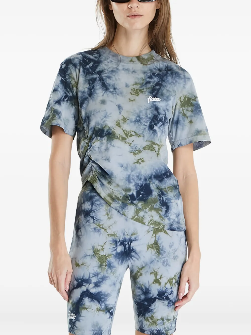 Футболка с эффектом тай-дай и сборками Patta, синий
Футболка с эффектом тай-дай и сборками Patta, синий